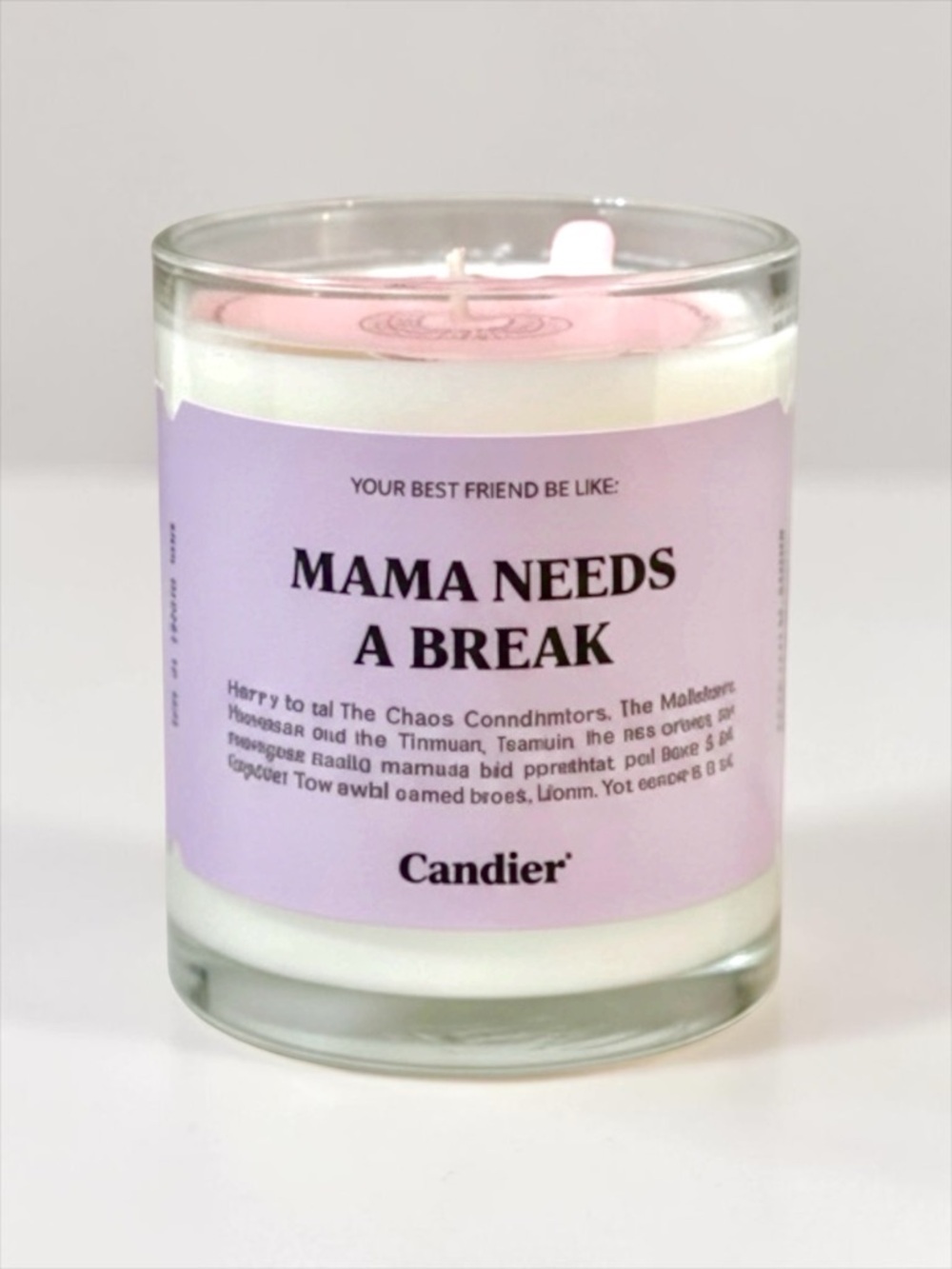 Candier Mama Needs a Break Candle NWT – Funny Gift Candle
